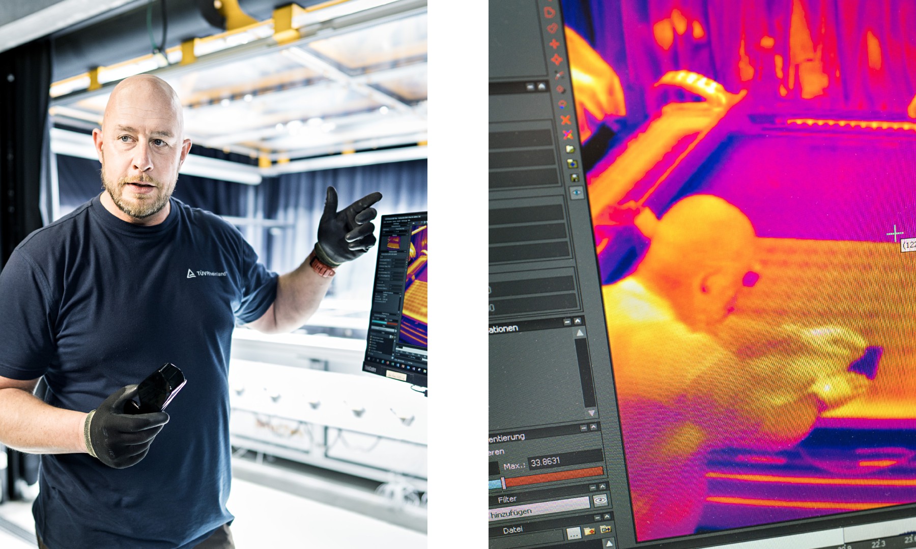 T&Uuml;V Rheinland's solar laboratory in Cologne is one of the world's largest laboratories for testing solar modules.