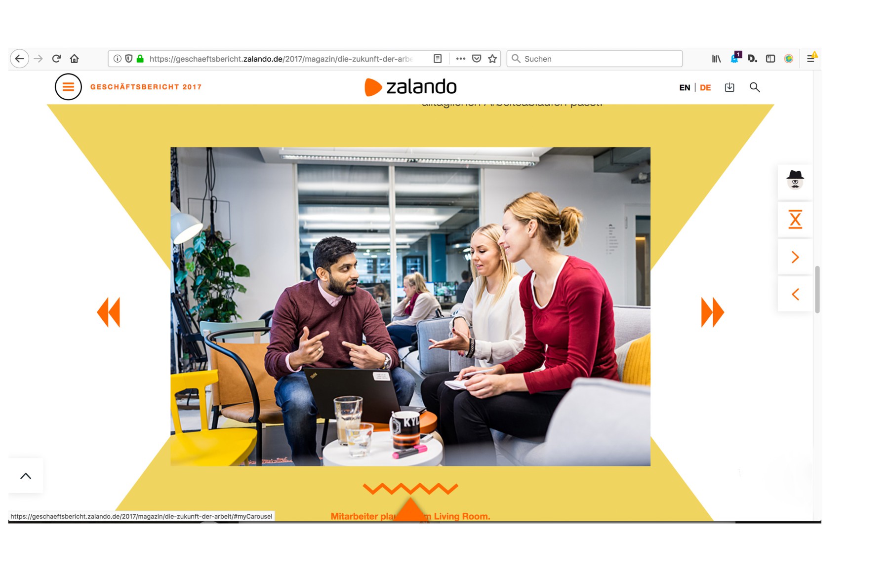 Geschäftsbericht Zalando / Berlin