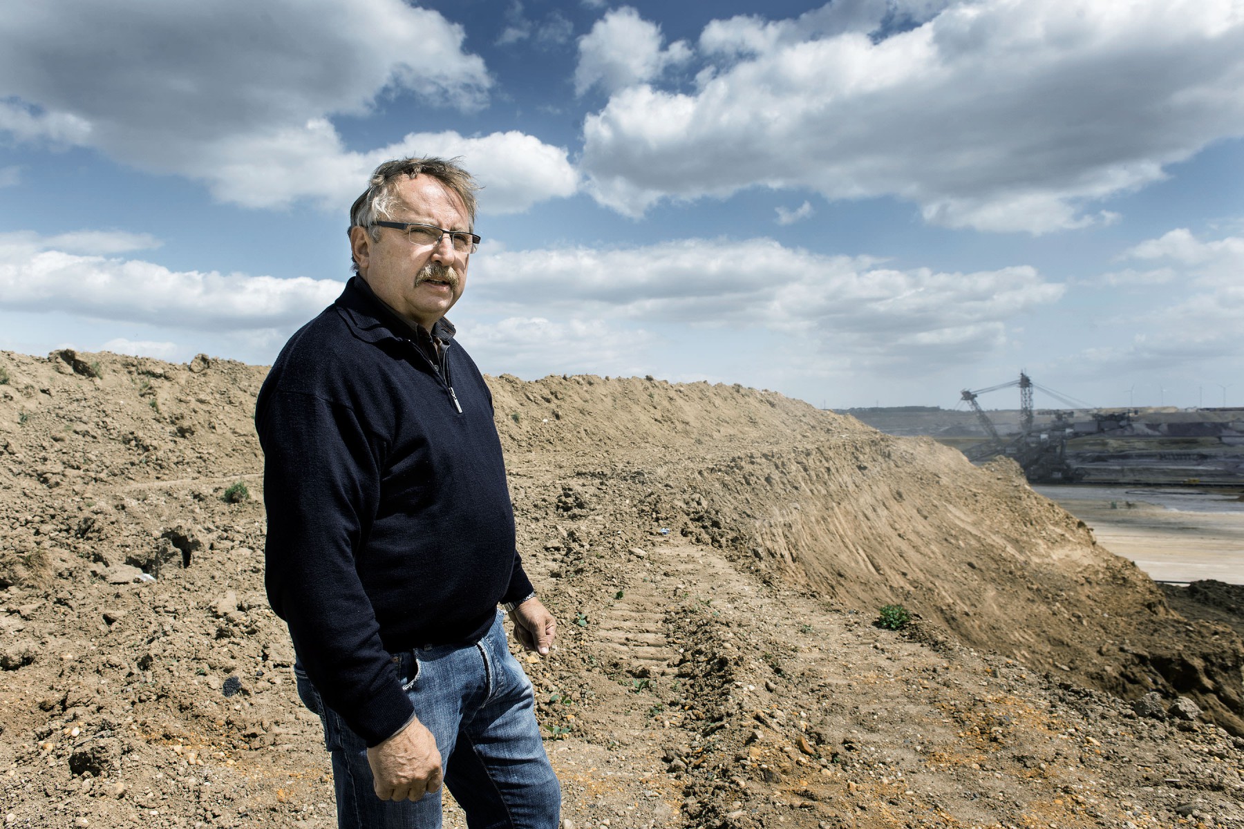 Einer der letzten Bewohner von Borschemich, kurz vor dem Abriss des Dorfes, 2015