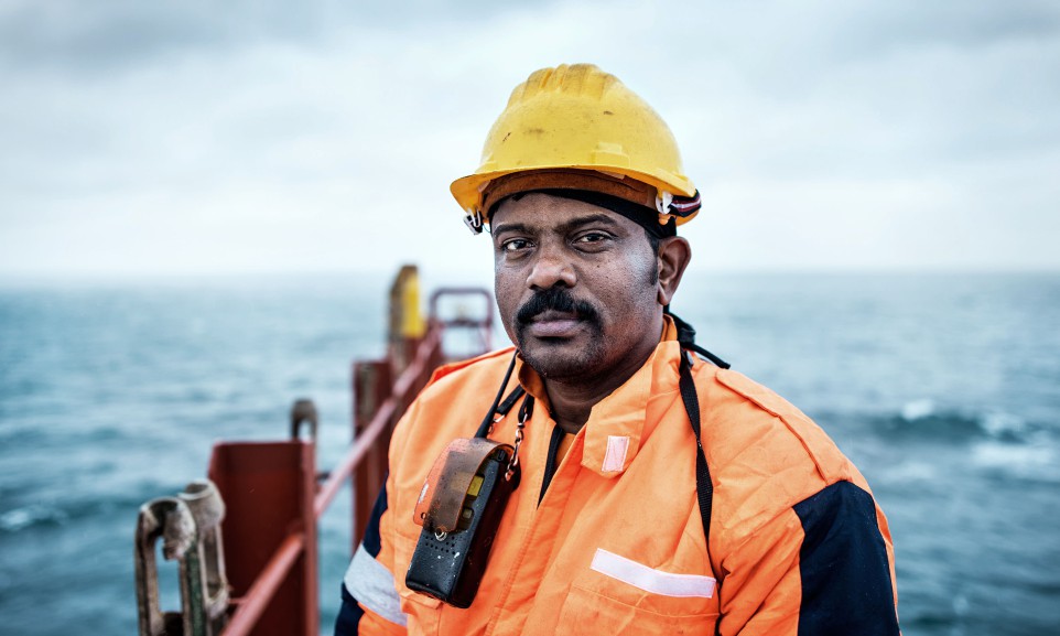 Bootsmann während der Überfahrt von Bremerhaven nach Felixstowe