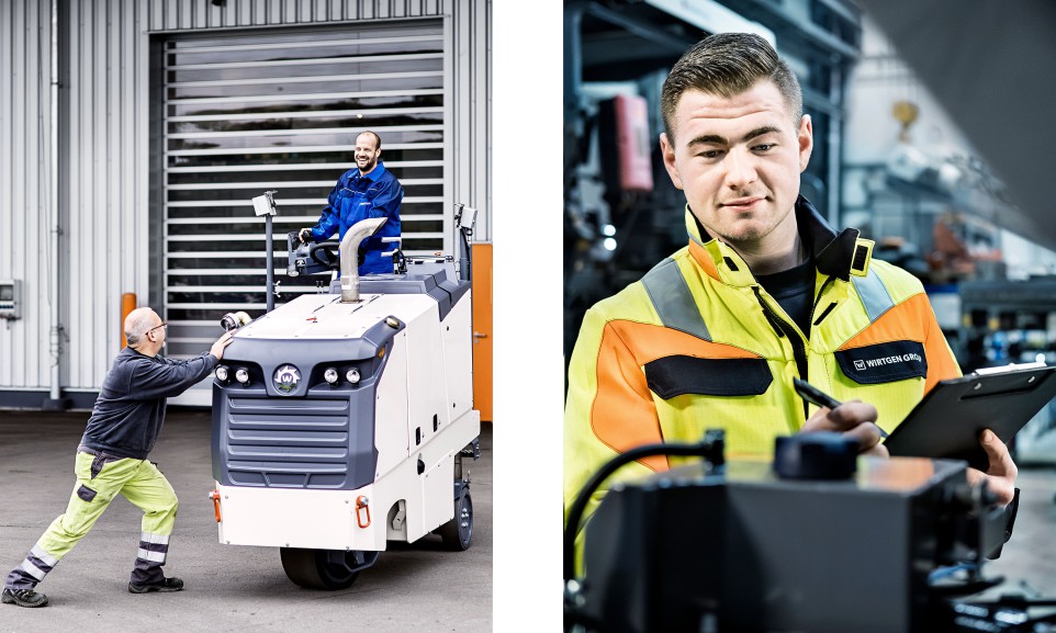 Wirtgen stellt in Windhagen in zahlreichen Produktlinien Strassenbaumaschinen her