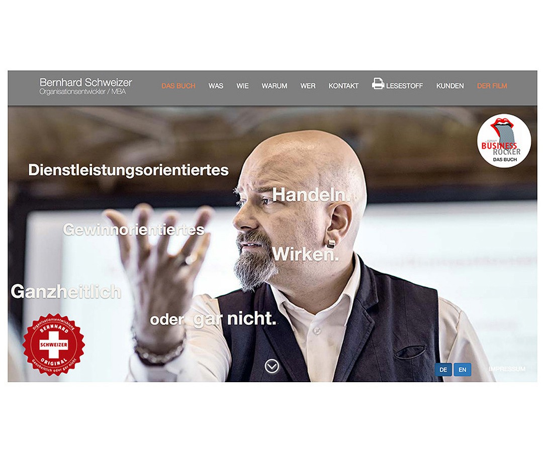Internetseite Bernhard Schweizer / Thun