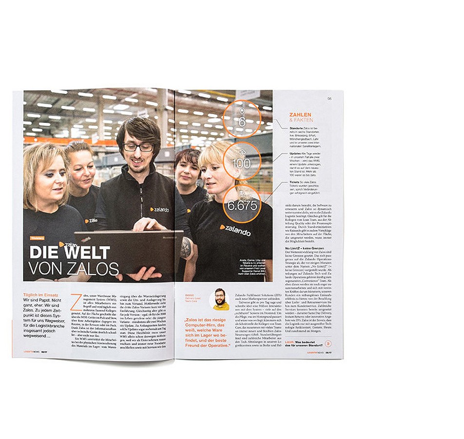 Mitarbeiterzeitung Zalando / Berlin