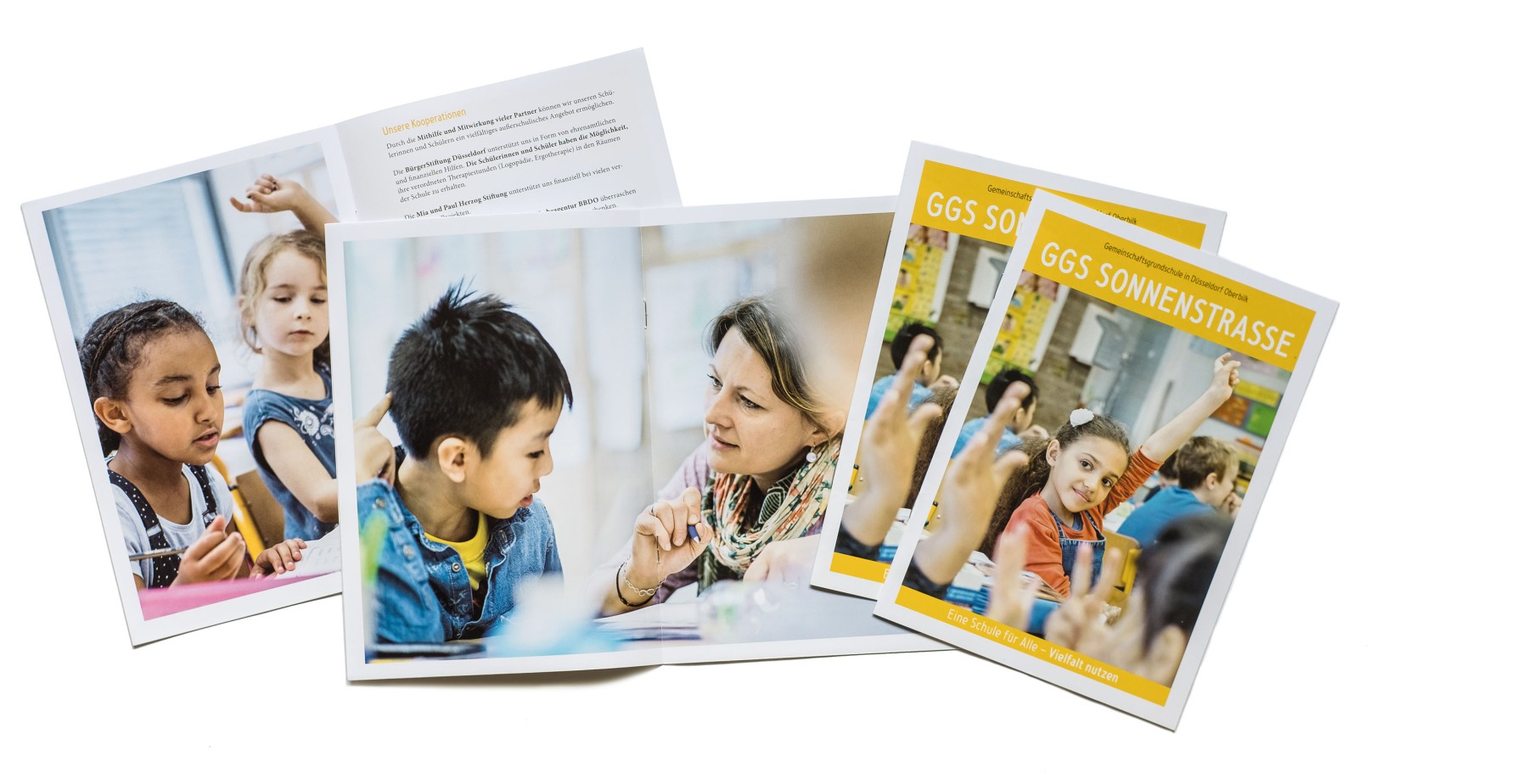 Informationsmaterial für eine Düsseldorfer Brennpunktschule