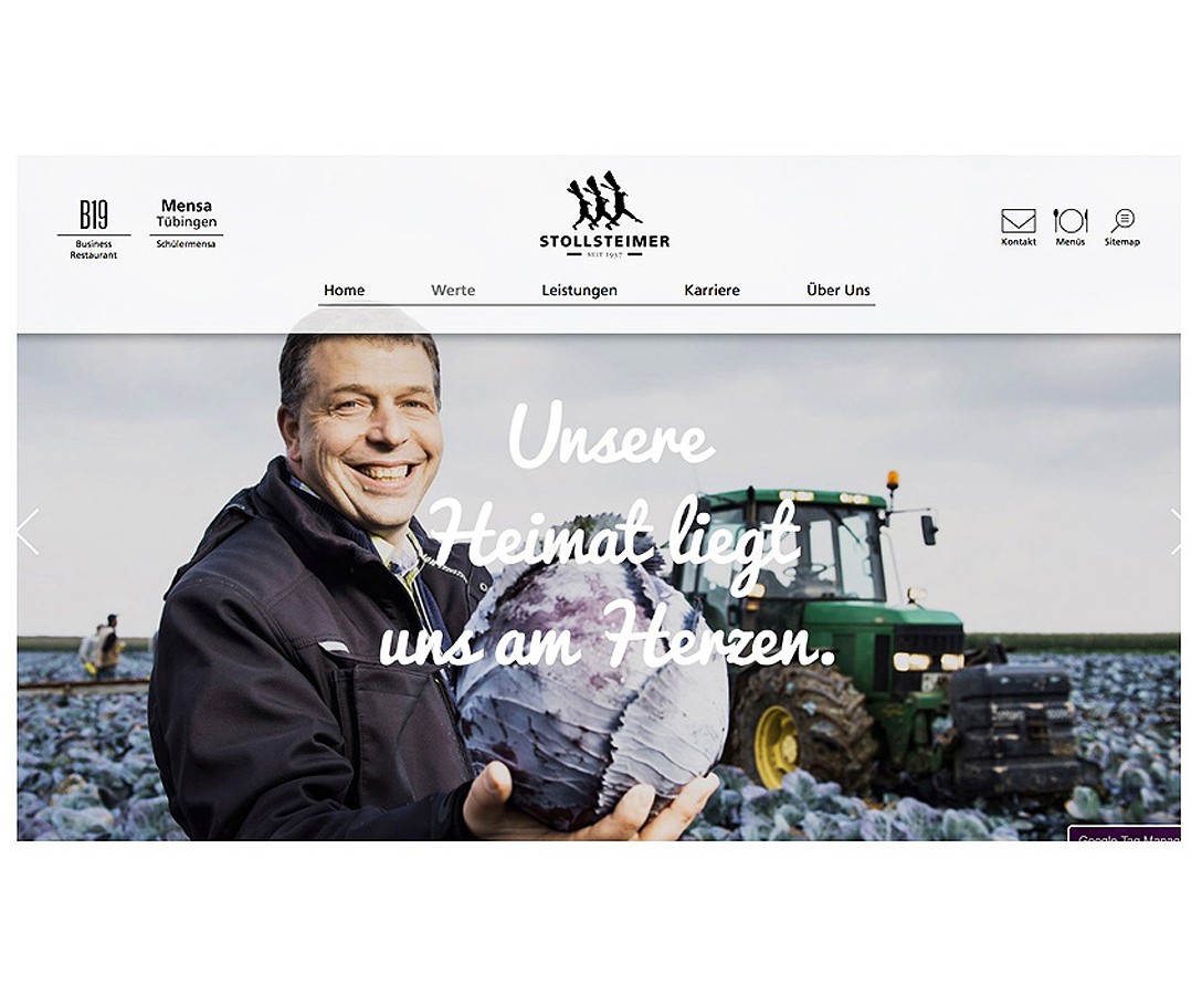 Internetseite Stollsteimer Catering /Stuttgart