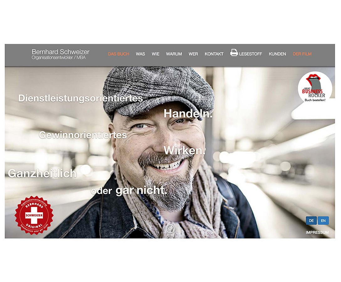 Internetseite Bernhard Schweizer / Thun