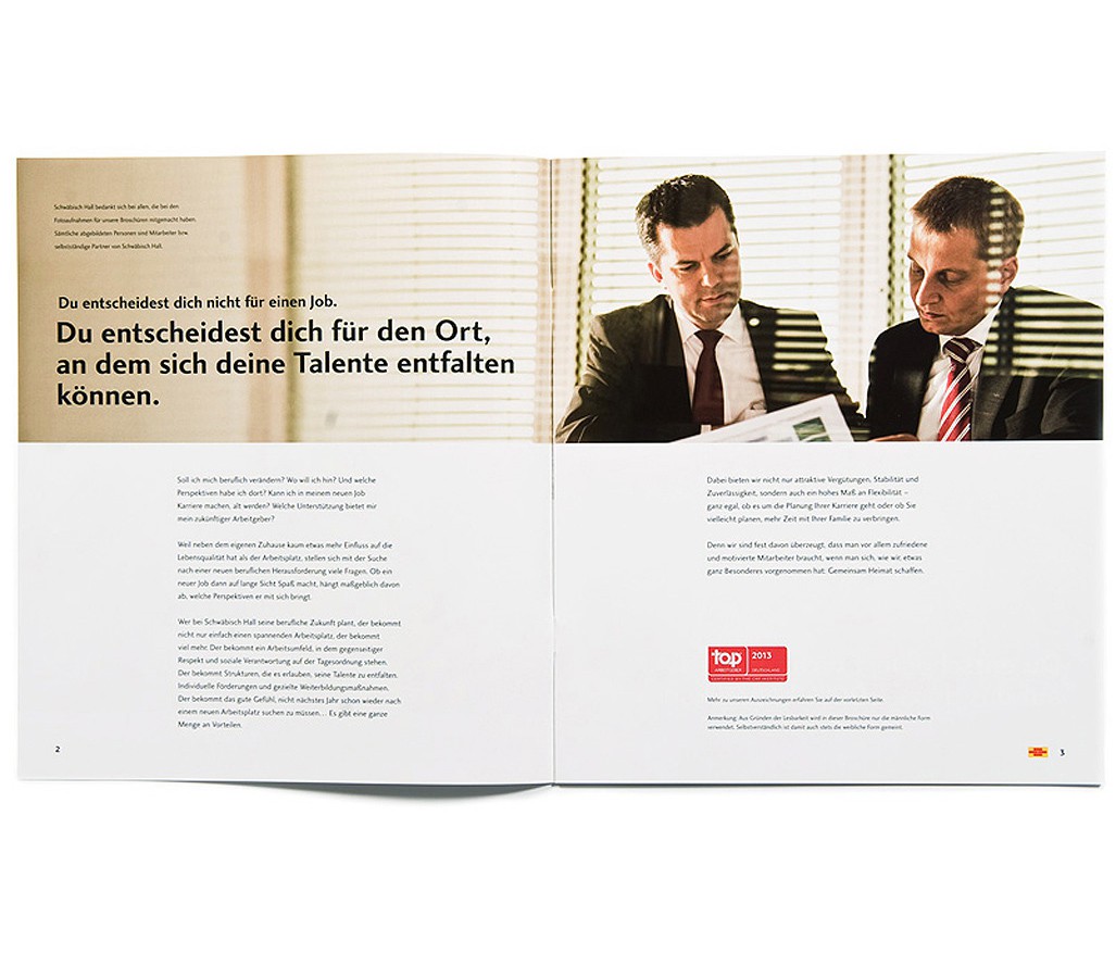 Arbeitgeberkampagne Bausparkasse Schwäbisch Hall / Schwäbisch Hall