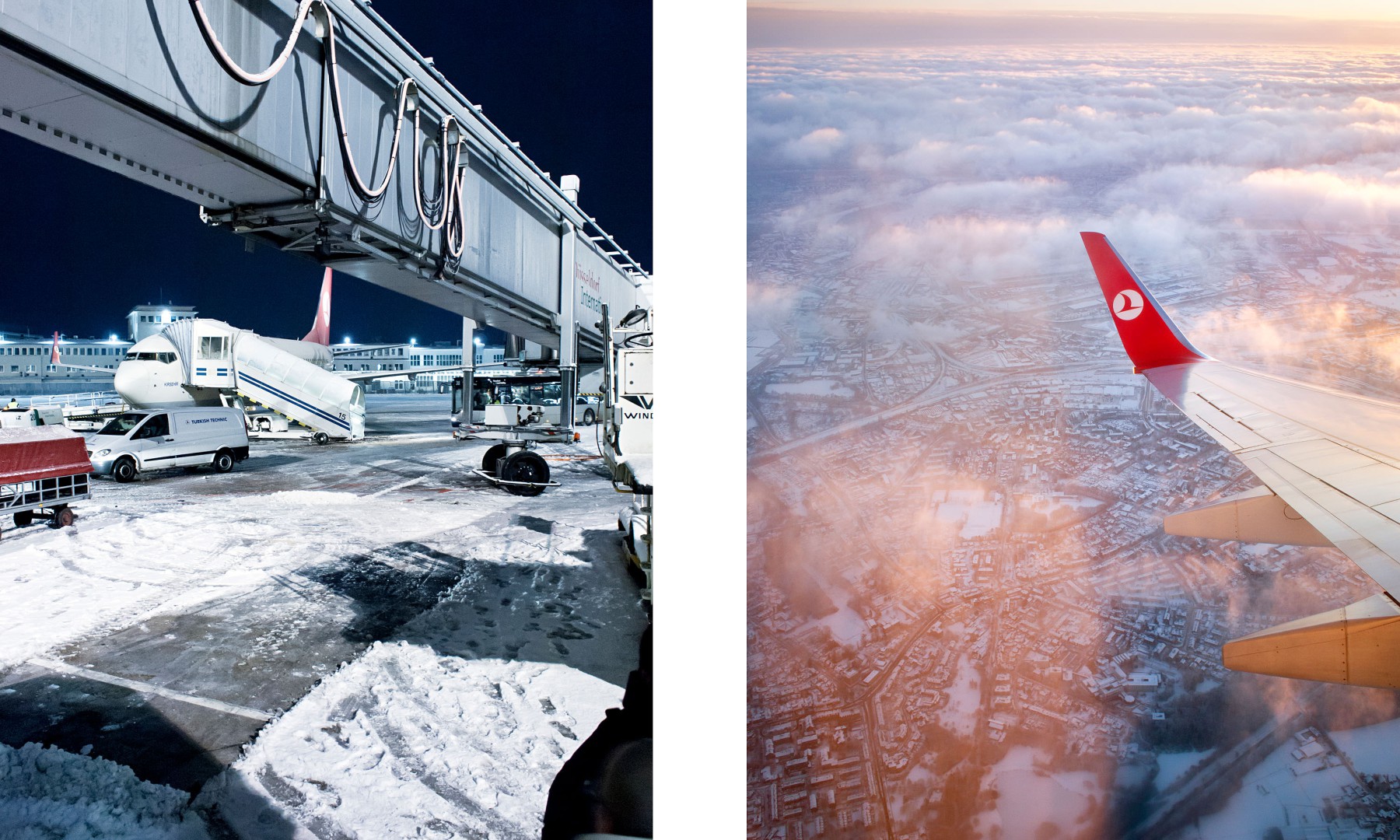 Start in Düsseldorf, Landeanflug auf Istanbul