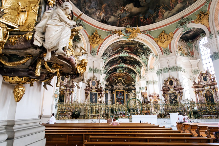 Inside St. Gall's Cathedral