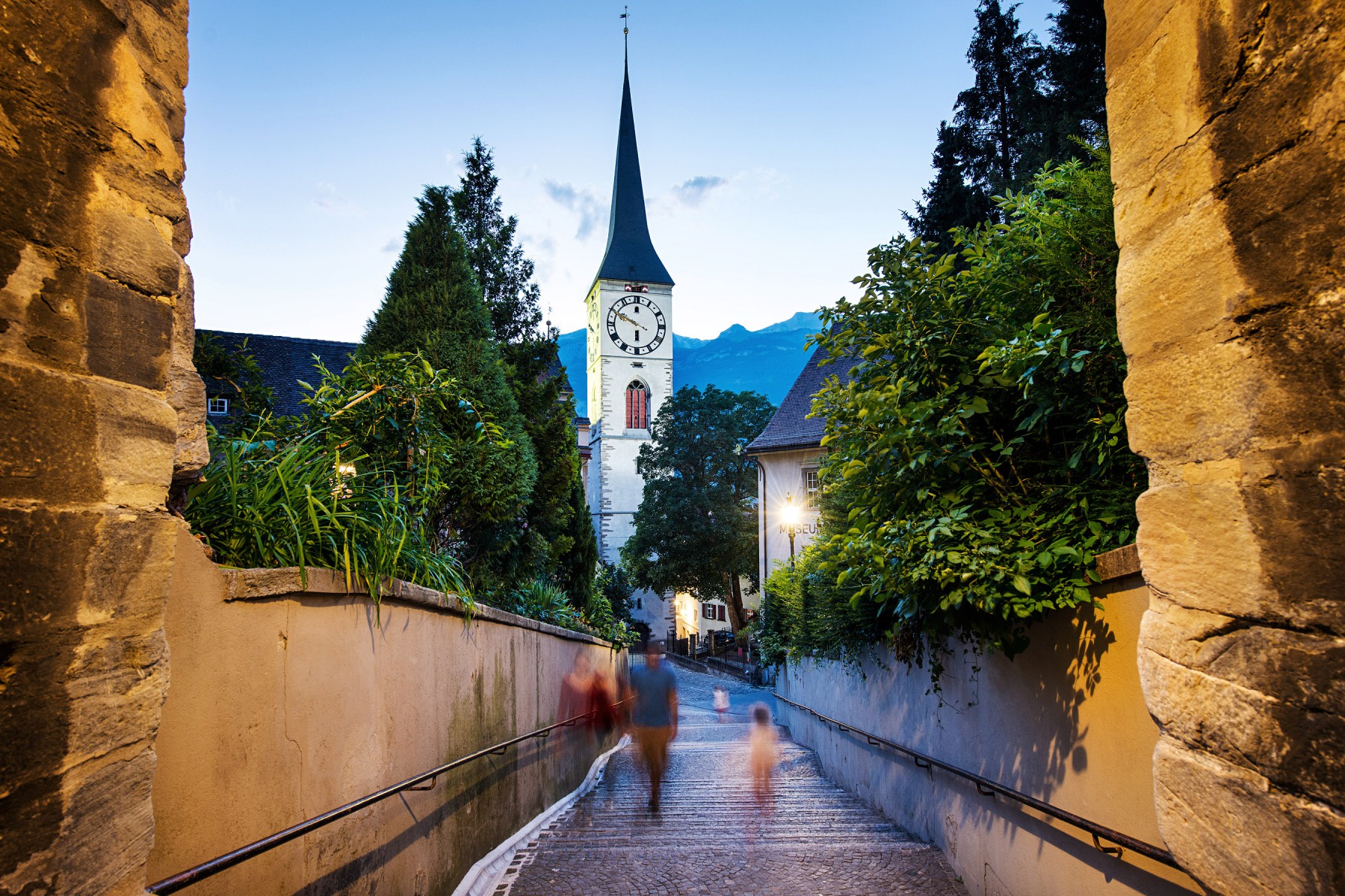 Blue hour in Chur