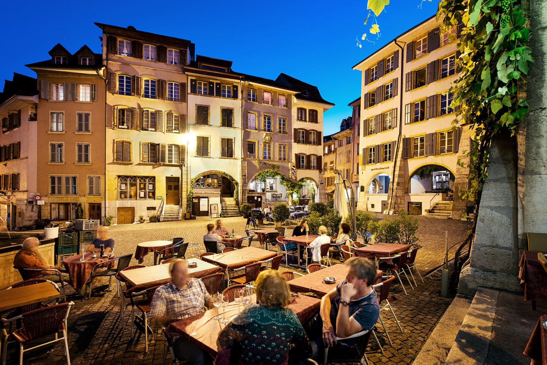 Blue hour in Biel