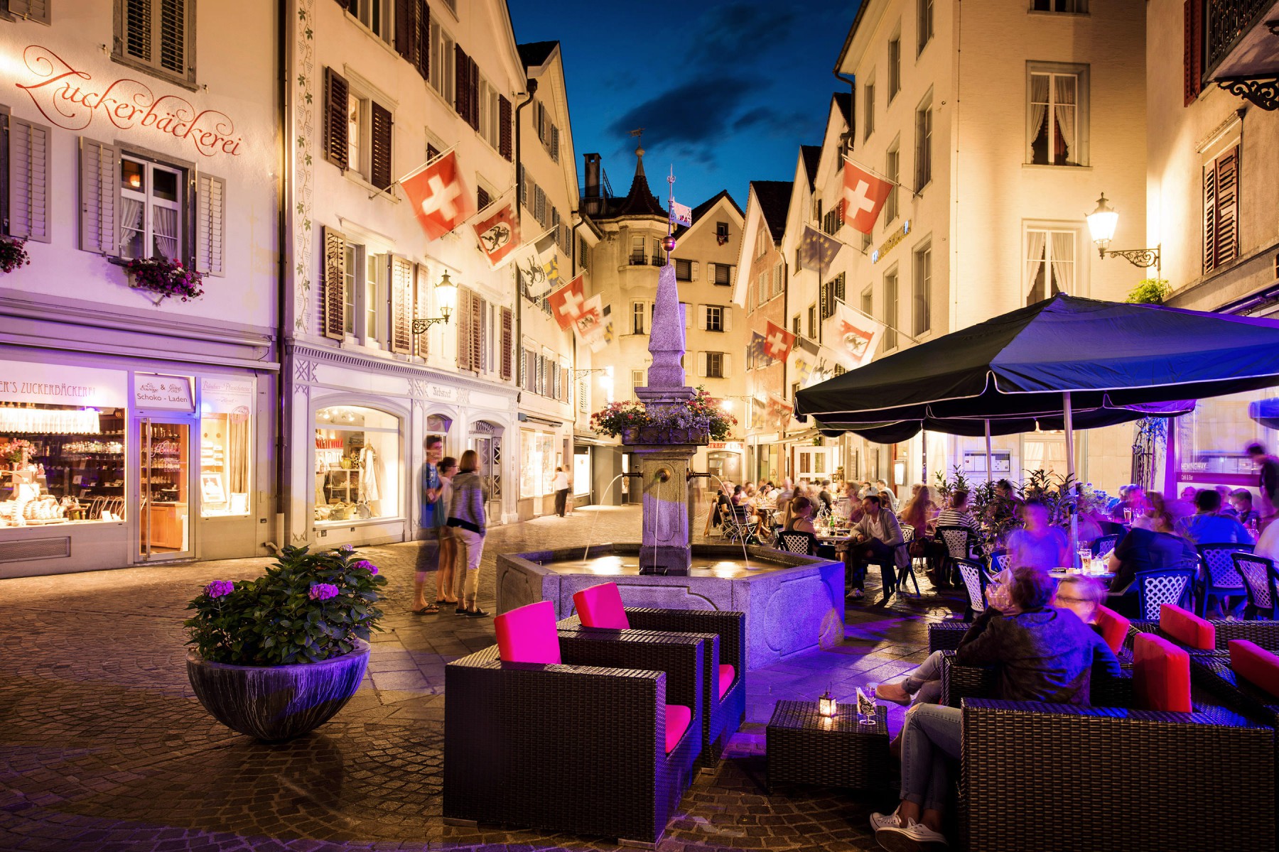 Blue hour in Chur