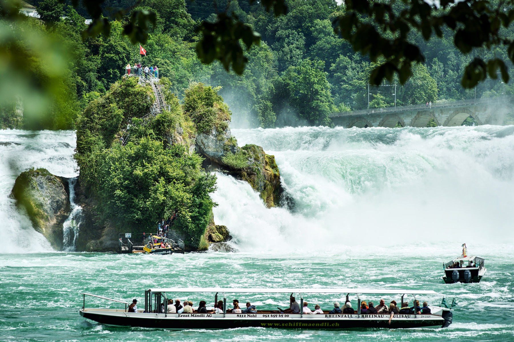 The Rhine Falls near Schaffhausen